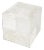 Victorian Hair on Hide with Silver Spots Cube Ottoman, Silver Moon For Sale
