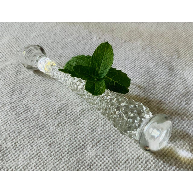 1930s Art Deco Cambridge Glass Bartender's Muddler, Crystal Barware Single, Nantucket Estate For Sale - Image 18 of 18