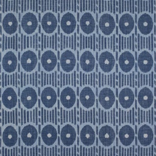 Thibaut Mesa Ikat Blue Fabric Remnant For Sale