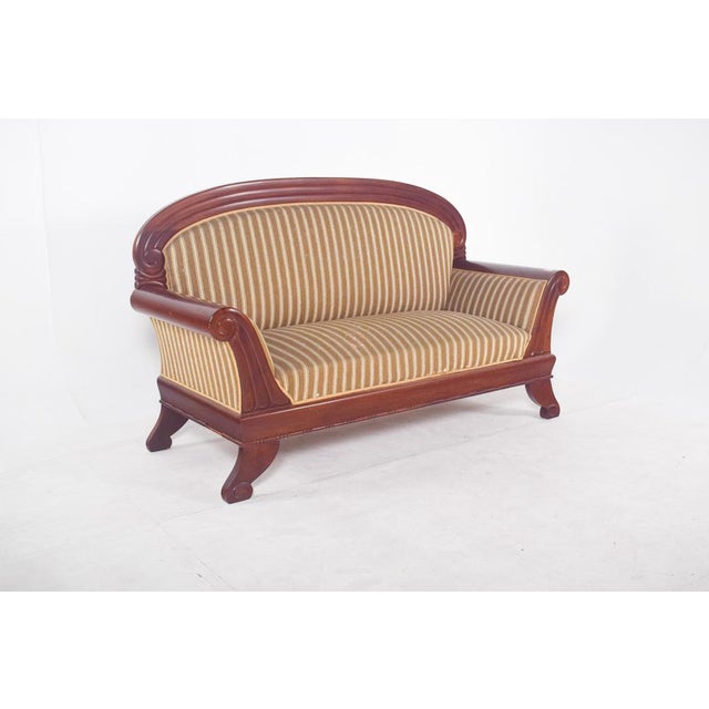French Upholstered 3-Seater Canape For Sale - Image 4 of 12