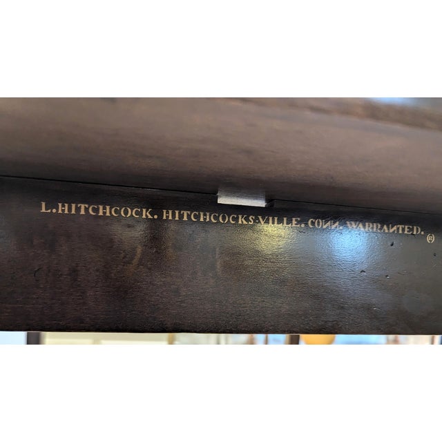 Hitchcock Stenciled Drop Leaf Dining Table 36" Butterfly Edge Mid 20th Century For Sale - Image 14 of 14