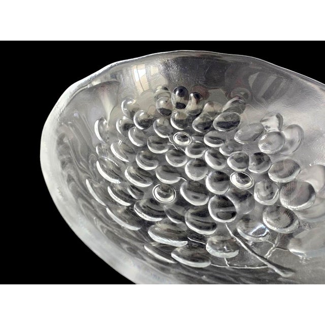 Transparent 1980s Kosta Boda "Grape" Collection Large Bowl For Sale - Image 8 of 10