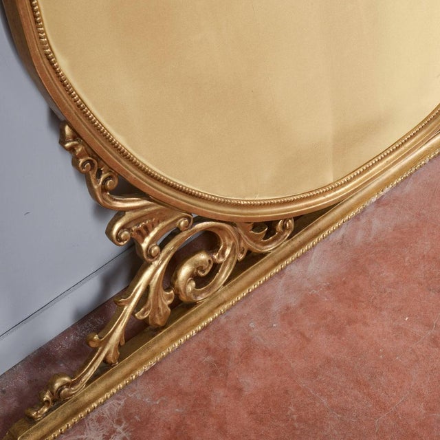 Wood 20th Century Baroque Style Golden Carved Frame For Sale - Image 7 of 18
