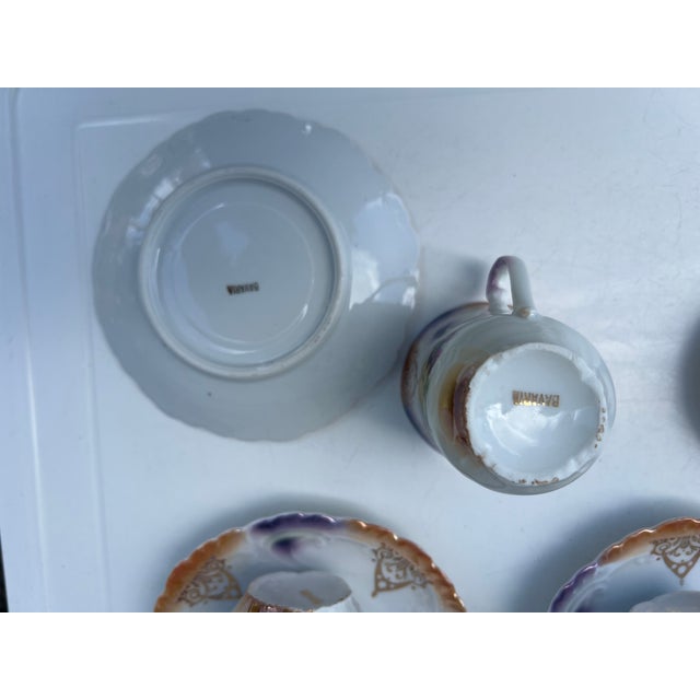 Antique Floral Porcelain Tea Set - 11 Pc For Sale - Image 4 of 8