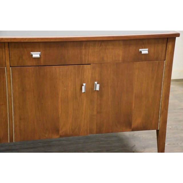 Walnut Mid Century Credenza For Sale - Image 9 of 10