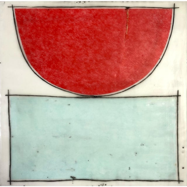 Mid-Century Modern Encaustic Collage Installation by Gina Cochran - "Bigger Than Us" - 16 Panels For Sale - Image 3 of 17