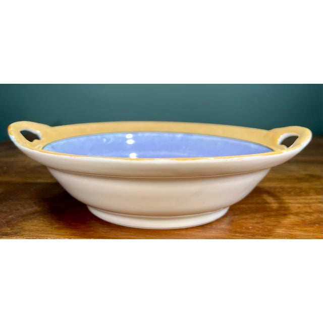 Art Deco Antique Celebrante (Germany) Handled Luster Bowl For Sale - Image 3 of 8