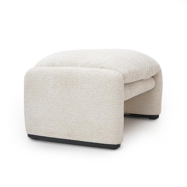 Set of Maralunga Armchair and Ottoman by Vico Magistretti for Cassina, 1970s For Sale - Image 11 of 18