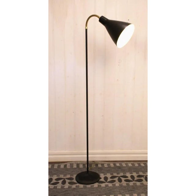 Fine swedish flexible floor lamp by luco, 1950s. the lamp is in great vintage condition and it measures 155 cm as maximum...