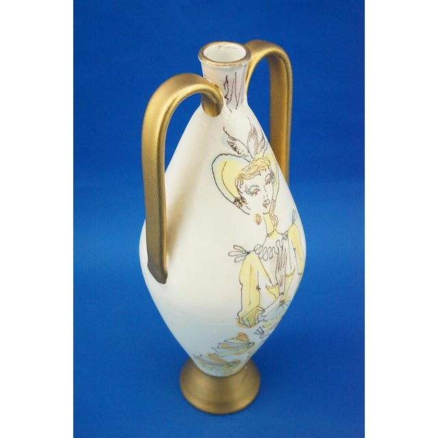 Vintage Ceramic Vase by Domenico Rambelli for Miramare, Italy, 1950s For Sale - Image 10 of 18