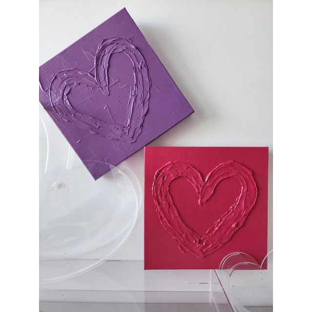 Purple Purple Heart Painting For Sale - Image 8 of 9