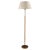 Gold Swedish Brass and Leather Floor Lamp attributed to Böhlmarks, 1950s For Sale - Image 8 of 8