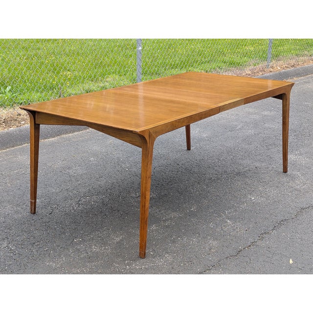 John Van Koert for Drexel Profile Mid Century 10 Person Dining Table For Sale - Image 9 of 18