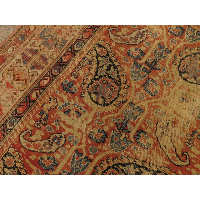 Distressed Antique Persian Gallery Rug For Sale In Los Angeles - Image 6 of 13