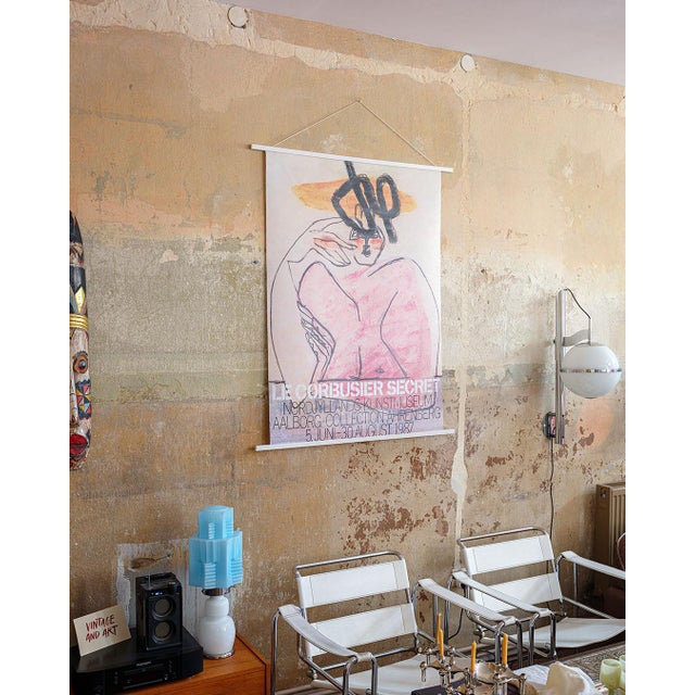 Poster with Semi Nude by Le Corbusier, 1987, in Very Good conditions. Designed 1980 to 1989 This piece has an attribution...