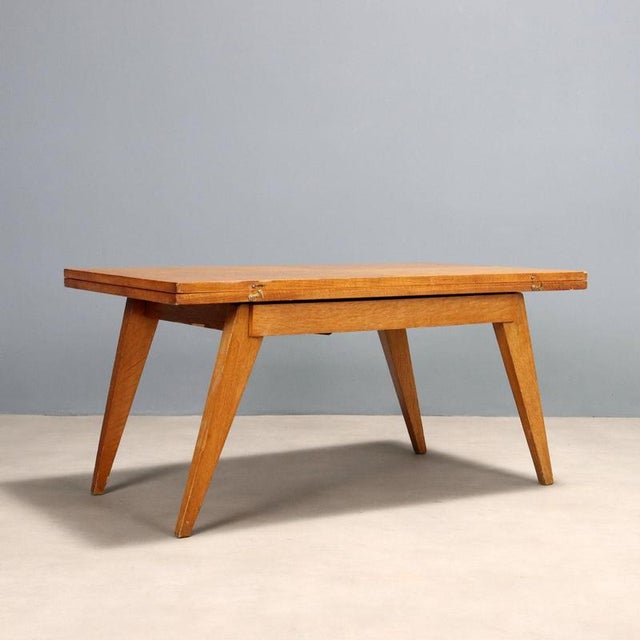 Wood Coffee Table with Liftable Top, 1960s For Sale - Image 7 of 8