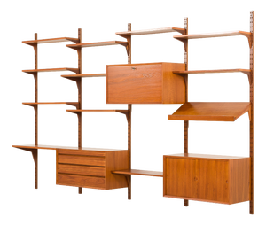 Four Bay Wall Unit by Poul Cadovius for Cado, 1960s