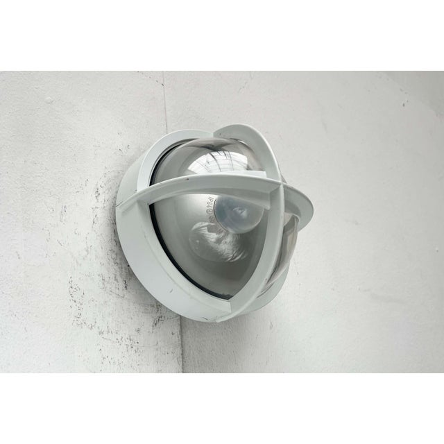 Mid-Century Modern Danish Pirat Mini White Outdoor Wall Lamp by Eva and Nils Koppel, Gert Edstrand for Nordisk Solar, 1960s For Sale - Image 9 of 18