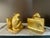 Wood Pair | Vintage Gold Gilt Monkey Bookends For Sale - Image 7 of 7