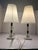 Vintage Mid‑Century Stacked Textured Glass & Marble Table Lamps – Pair of 2 Leviton Hollywood Regency 18" Accent Lamps For Sale - Image 11 of 12