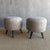 Pair of Greige Ottomans Made From Vintage Turkish Rug For Sale - Image 4 of 9
