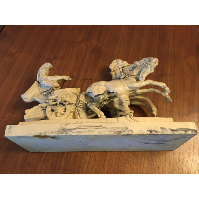 Ground Alabaster Chariot Figure, 1950s For Sale - Image 3 of 18