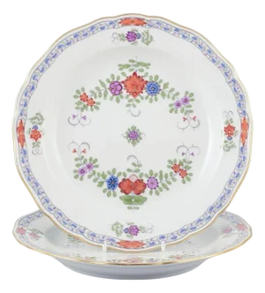 German Kakiemon Porcelain Plates from Meissen, Set of 2