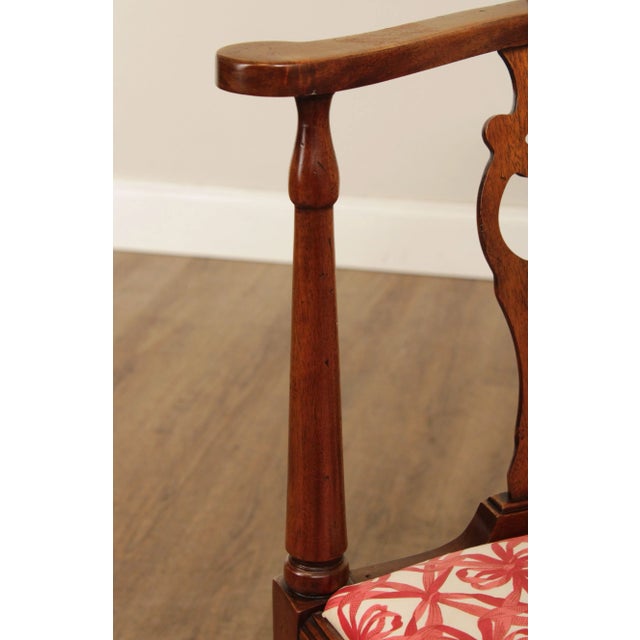 Late 20th Century Chippendale Style Mahogany Corner Chair For Sale - Image 11 of 13