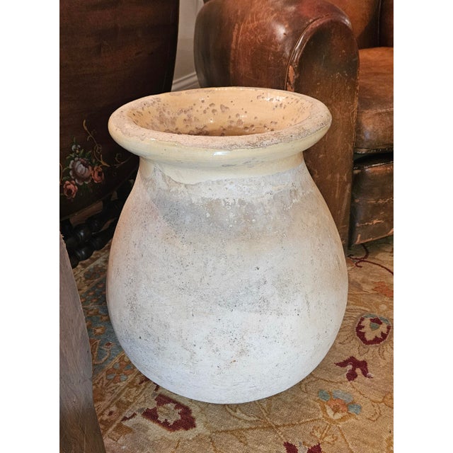19th Century Glazed Antique French Confit Pot, Vessel , Olive Jar For Sale In Charlotte - Image 6 of 15