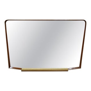 1940s Italian Art Deco Horizontal Mirror For Sale