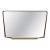 1940s Italian Art Deco Horizontal Mirror For Sale
