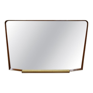 1940s Italian Art Deco Horizontal Mirror