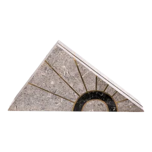 Maitland Smith Tesselated Stone Triangle Box