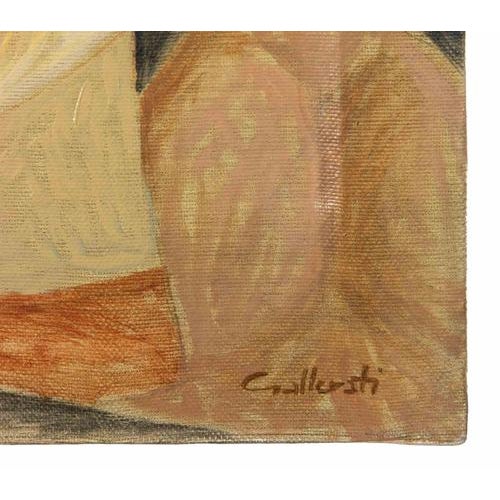 Contemporary Alberto Gallerati, The Fire, 1980s, Oil on Canvas For Sale - Image 3 of 4