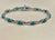 Contemporary 11 Carat Natural Emerald & Diamond Cocktail Tennis Bracelet 14 Karat White Gold For Sale - Image 3 of 18