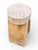 Almond 24" - Handcrafted Sculptural Solid Wood Natural "Halo" Stool For Sale - Image 8 of 12