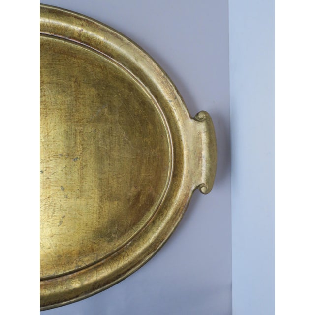Gold Italian Gold Giltwood Tray For Sale - Image 8 of 10