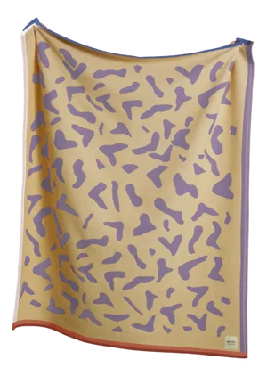 Scatter Blanket in Yellow and Lilac by Granite + Smoke