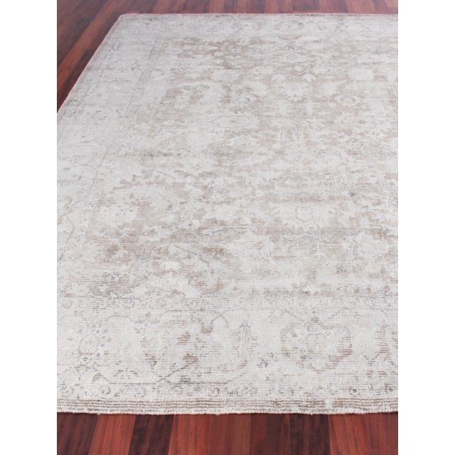 Exquisite Rugs Biron Handmade Wool & Viscose Brown - 10'x14' For Sale - Image 4 of 9