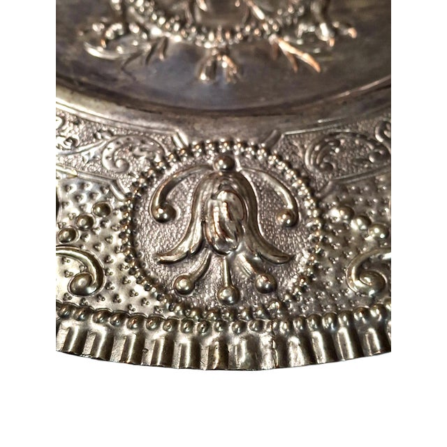 19th-Century Russian Silver Plate Coat of Arms Plaque For Sale - Image 9 of 10