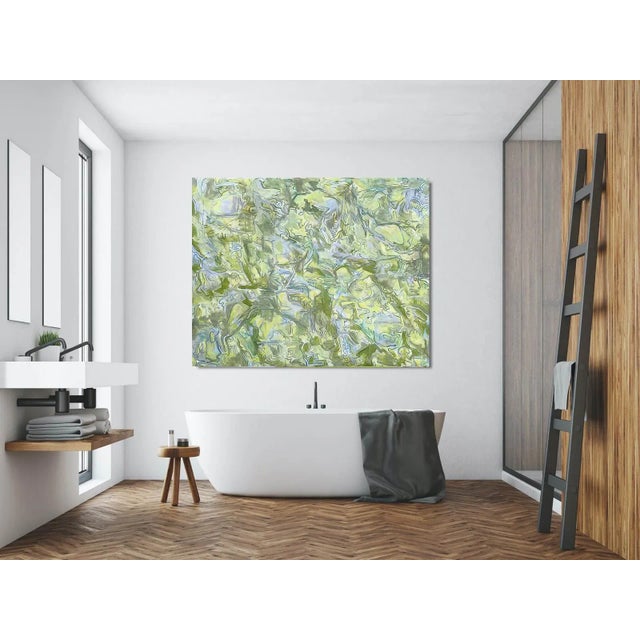 "Early Birds" by Trixie Pitts Large Abstract Expressionist Oil Painting For Sale - Image 11 of 13