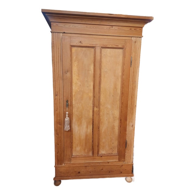 Incredible Antique Swedish Pine Cabinet For Sale