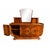 Wood Art Deco Walnut Burl Sideboard with Mirror, 1980s For Sale - Image 7 of 8