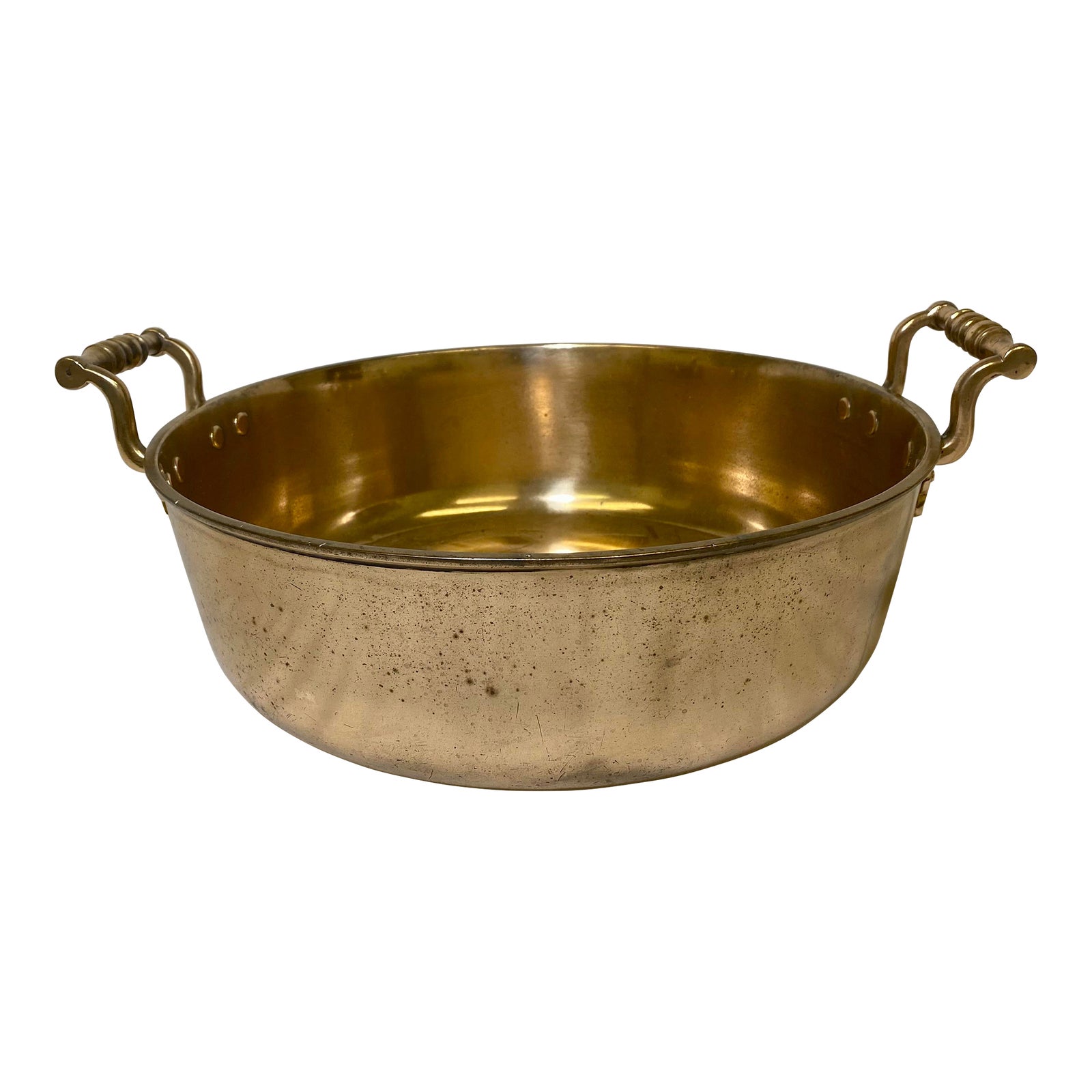 Antique Brass Jam / Cooking Pot From England Circa 1890 Chairish