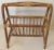 1950s Mid-Century Modern Bamboo A-Frame Magazine Rack For Sale - Image 4 of 12