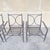 Late 20th Century Neoclassical Regency Aluminum & Steel Metal Outdoor Patio Arm Chair - Set of 4 For Sale - Image 12 of 12