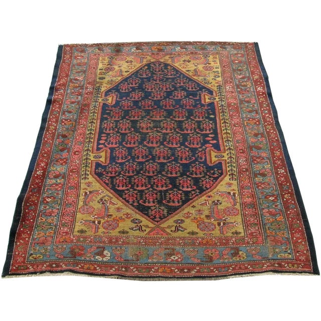 Mid-19th Century Persian Zanjan Rug 5.6x4.1 For Sale - Image 4 of 4
