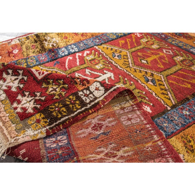 Mid 20th Century Mid-20th Century Turkish Rug - 3'9" X 5'5" For Sale - Image 5 of 8