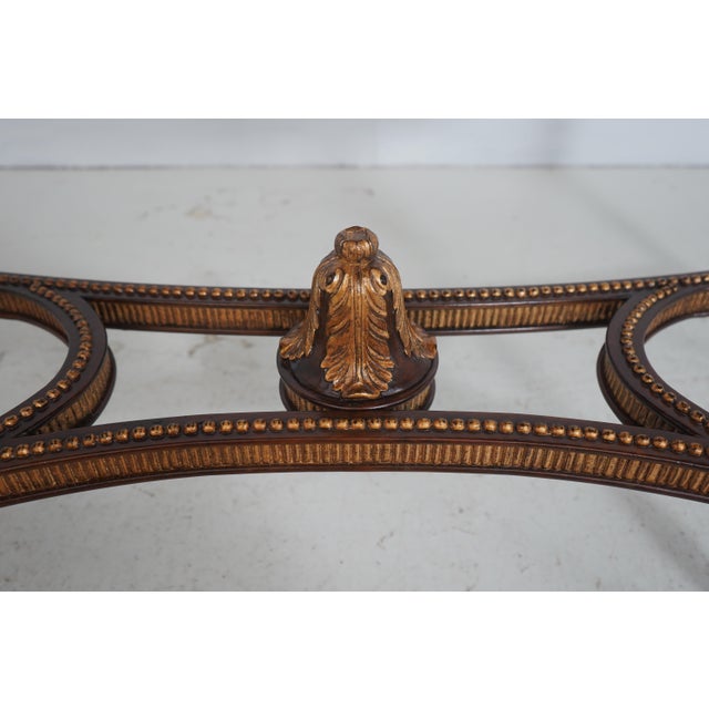 Maitland Smith 3430-824 Marble Top Mahogany Console Table For Sale - Image 11 of 17