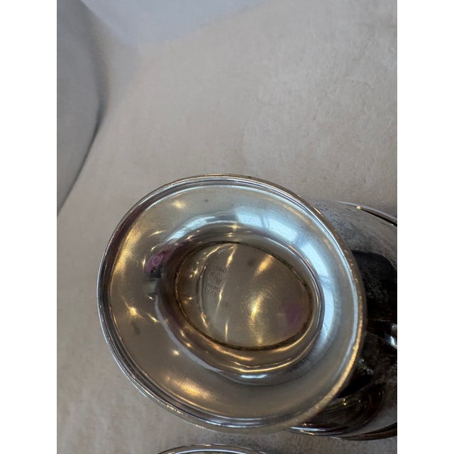 Mid 20th Century Mid 20th Century Sterling Silver Gravy Boat and Underplate For Sale - Image 5 of 8